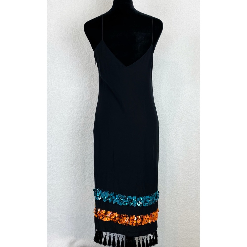 SACHIN + BABI • Bosphorus Silk Sleeveless Sequin Midi Slip Dress, 2 - Picture 6 of 16